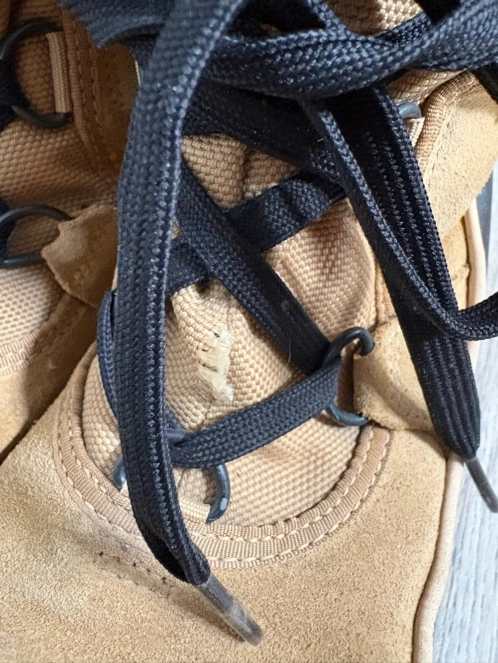 Sorel Tan Suede Fur-Trim Lace-Up Winter Boots - Picture 6 of 6